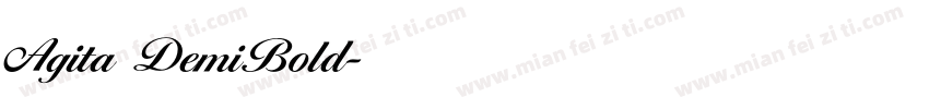 Agita DemiBold字体转换